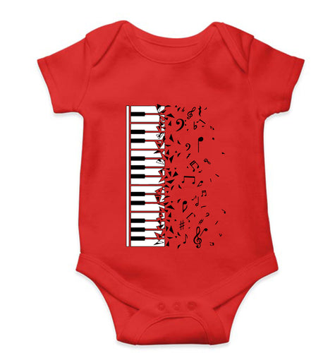 Piano Kids Romper For Baby Boy/Girl-Red-Ektarfa.online