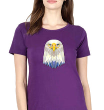 Load image into Gallery viewer, Eagle T-Shirt for Women-XS(32 Inches)-Purple-Ektarfa.online
