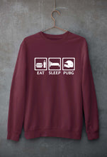 Load image into Gallery viewer, PUBG Eat Sleep Pubg Unisex Sweatshirt for Men/Women-Maroon-Ektarfa.online
