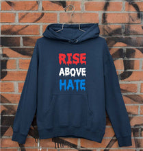 Load image into Gallery viewer, Rise Above Hate Unisex Hoodie for Men/Women-S(40 Inches)-Navy Blue-Ektarfa.online
