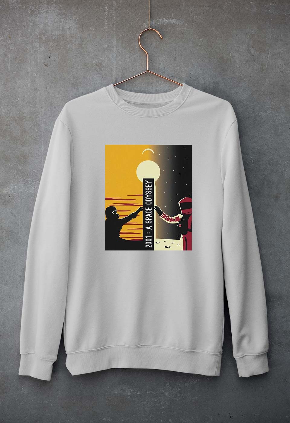2001 A Space Odyssey Unisex Sweatshirt for Men/Women-Grey Melange-Ektarfa.online