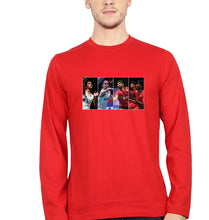 Load image into Gallery viewer, Badminton Players Full Sleeves T-Shirt for Men-Red-Ektarfa.online
