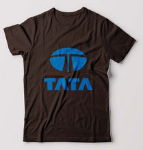 Load image into Gallery viewer, Tata T-Shirt for Men-S(38 Inches)-Coffee Brown-Ektarfa.online
