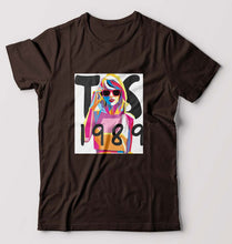 Load image into Gallery viewer, Taylor Swift T-Shirt for Men-S(38 Inches)-Coffee Brown-Ektarfa.online
