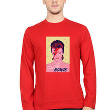 Load image into Gallery viewer, David Bowie Full Sleeves T-Shirt for Men-Red-Ektarfa.online
