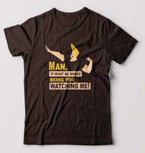 Load image into Gallery viewer, Johnny Bravo T-Shirt for Men-Coffee Brown-Ektarfa.online

