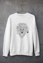 Load image into Gallery viewer, Lion Unisex Sweatshirt for Men/Women-S(40 Inches)-White-Ektarfa.online
