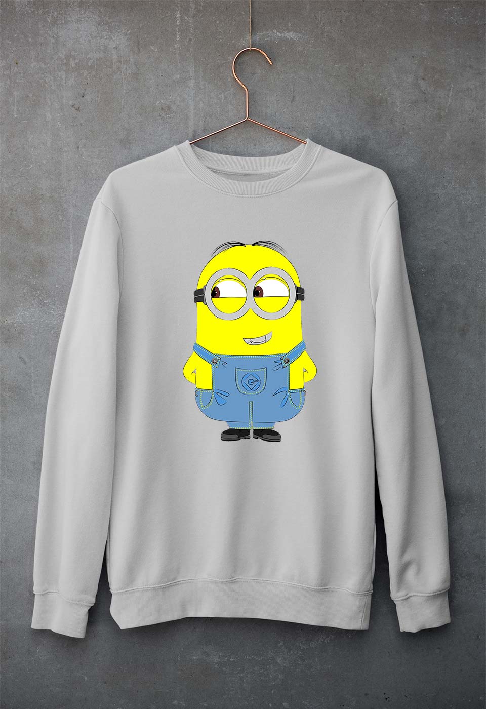 Minion Unisex Sweatshirt for Men/Women-Grey Melange-Ektarfa.online