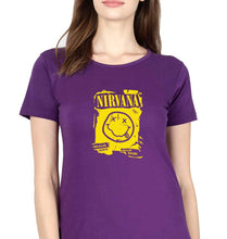 Load image into Gallery viewer, Nirvana T-Shirt for Women-Purple-Ektarfa.online
