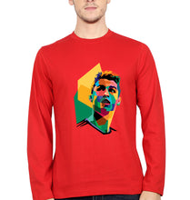 Load image into Gallery viewer, Cristiano Ronaldo CR7 Full Sleeves T-Shirt for Men-Red-Ektarfa.online
