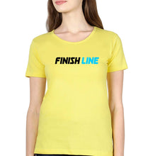 Load image into Gallery viewer, Finish Line T-Shirt for Women-Yellow-Ektarfa.online

