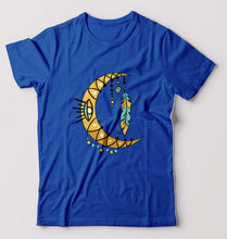 Load image into Gallery viewer, Dream Catcher Moon T-Shirt for Men-S(38 Inches)-Royal Blue-Ektarfa.online
