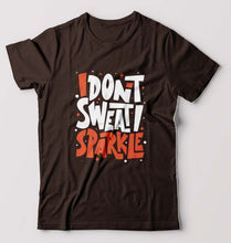 Load image into Gallery viewer, Gym Sweat T-Shirt for Men-S(38 Inches)-Coffee Brown-Ektarfa.online
