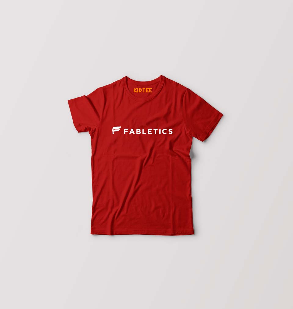 Fabletics Kids T-Shirt for Boy/Girl-Red-Ektarfa.online