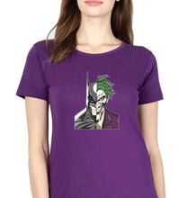 Load image into Gallery viewer, Batman Joker T-Shirt for Women-XS(32 Inches)-Purple-Ektarfa.online
