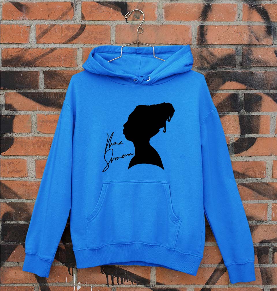 Nina Simone Unisex Hoodie for Men/Women-Royal Blue-Ektarfa.online