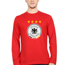 Load image into Gallery viewer, Germany Football Full Sleeves T-Shirt for Men-S(38 Inches)-Red-Ektarfa.online
