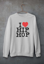 Load image into Gallery viewer, I Love Hip Hop Unisex Sweatshirt for Men/Women-S(40 Inches)-Grey Melange-Ektarfa.online
