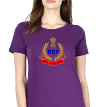 Load image into Gallery viewer, BSF Army T-Shirt for Women-Purple-Ektarfa.online

