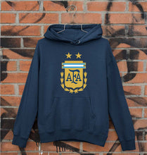 Load image into Gallery viewer, Argentina Football Unisex Hoodie for Men/Women-S(40 Inches)-Navy Blue-Ektarfa.online
