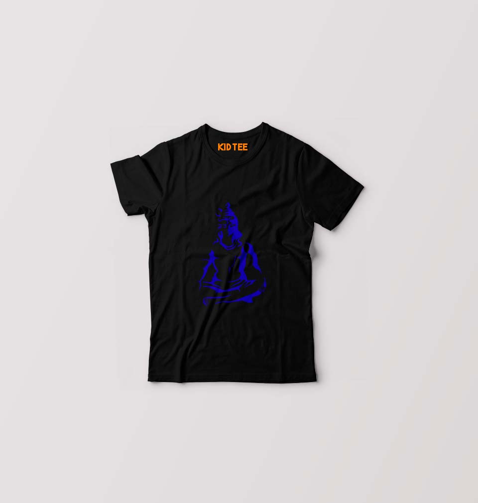 Mahakal Mahadev Bholenath Shiva Shivji Kids T-Shirt for Boy/Girl-Black-Ektarfa.online
