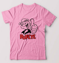 Load image into Gallery viewer, Popeye T-Shirt for Men-S(38 Inches)-Light Baby Pink-Ektarfa.online
