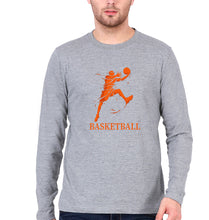 Load image into Gallery viewer, NBA Basketball Full Sleeves T-Shirt for Men-Grey Melange-Ektarfa.online
