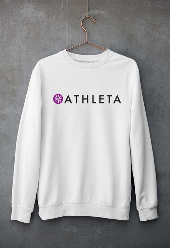 Athleta Unisex Sweatshirt for Men/Women-White-Ektarfa.online