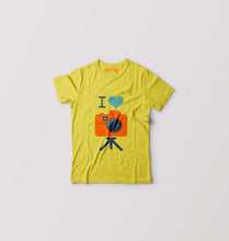 Load image into Gallery viewer, I Love Photography Kids T-Shirt for Boy/Girl-Yellow-Ektarfa.online

