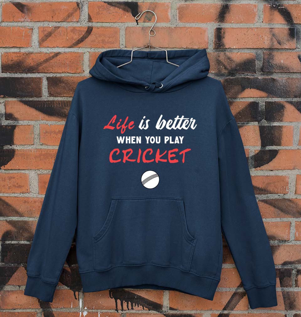 Play Cricket Unisex Hoodie for Men/Women - Main Image