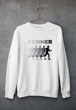 Load image into Gallery viewer, Runner Running Unisex Sweatshirt for Men/Women-White-Ektarfa.online
