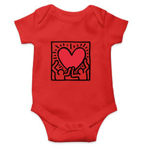 Load image into Gallery viewer, Keith Haring Kids Romper For Baby Boy/Girl-0-5 Months(18 Inches)-RED-Ektarfa.online
