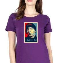 Load image into Gallery viewer, EMINEM T-Shirt for Women-XS(32 Inches)-Purple-Ektarfa.online
