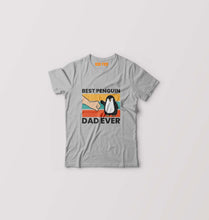 Load image into Gallery viewer, Penguin Dad Kids T-Shirt for Boy/Girl-Grey-Ektarfa.online
