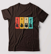 Load image into Gallery viewer, Guitar T-Shirt for Men-Coffee Brown-Ektarfa.online
