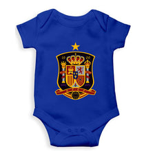 Load image into Gallery viewer, Spain Football Kids Romper For Baby Boy/Girl-0-5 Months(18 Inches)-Royal Blue-Ektarfa.online
