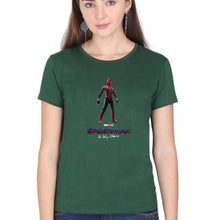 Load image into Gallery viewer, Spiderman Superhero T-Shirt for Women-Dark Green-Ektarfa.online
