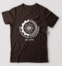 Load image into Gallery viewer, IIM Calcutta T-Shirt for Men-S(38 Inches)-Coffee Brown-Ektarfa.online
