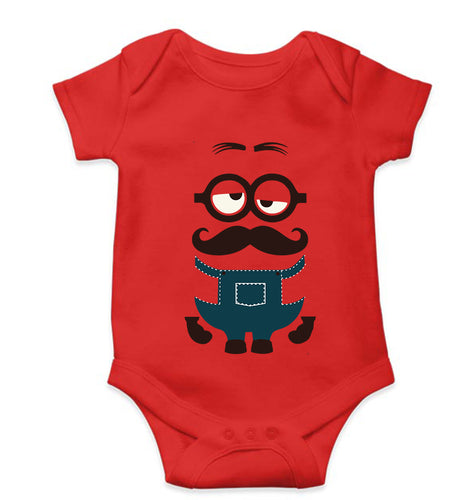 Minion Kids Romper For Baby Boy/Girl-0-5 Months(18 Inches)-Red-Ektarfa.online