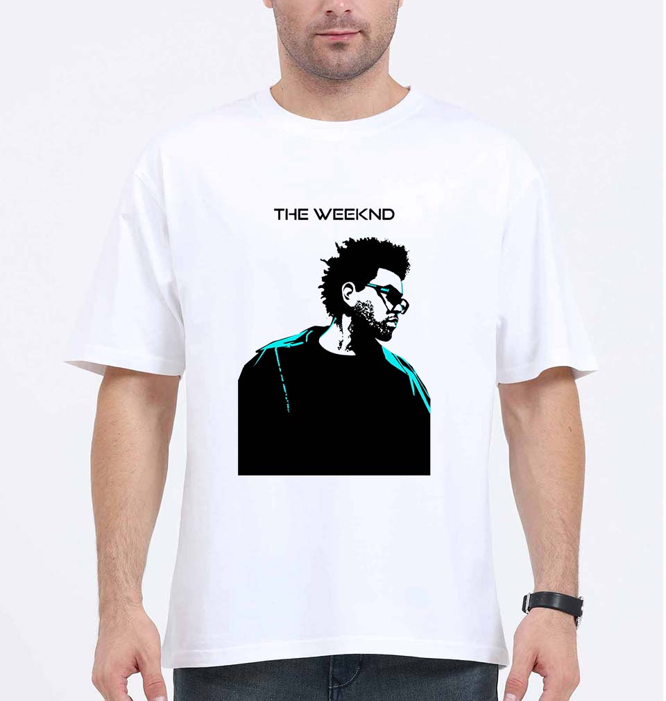 The Weeknd Oversized T-Shirt for Men-White-Ektarfa.online