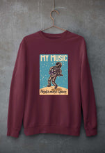 Load image into Gallery viewer, Music Unisex Sweatshirt for Men/Women-S(40 Inches)-Maroon-Ektarfa.online
