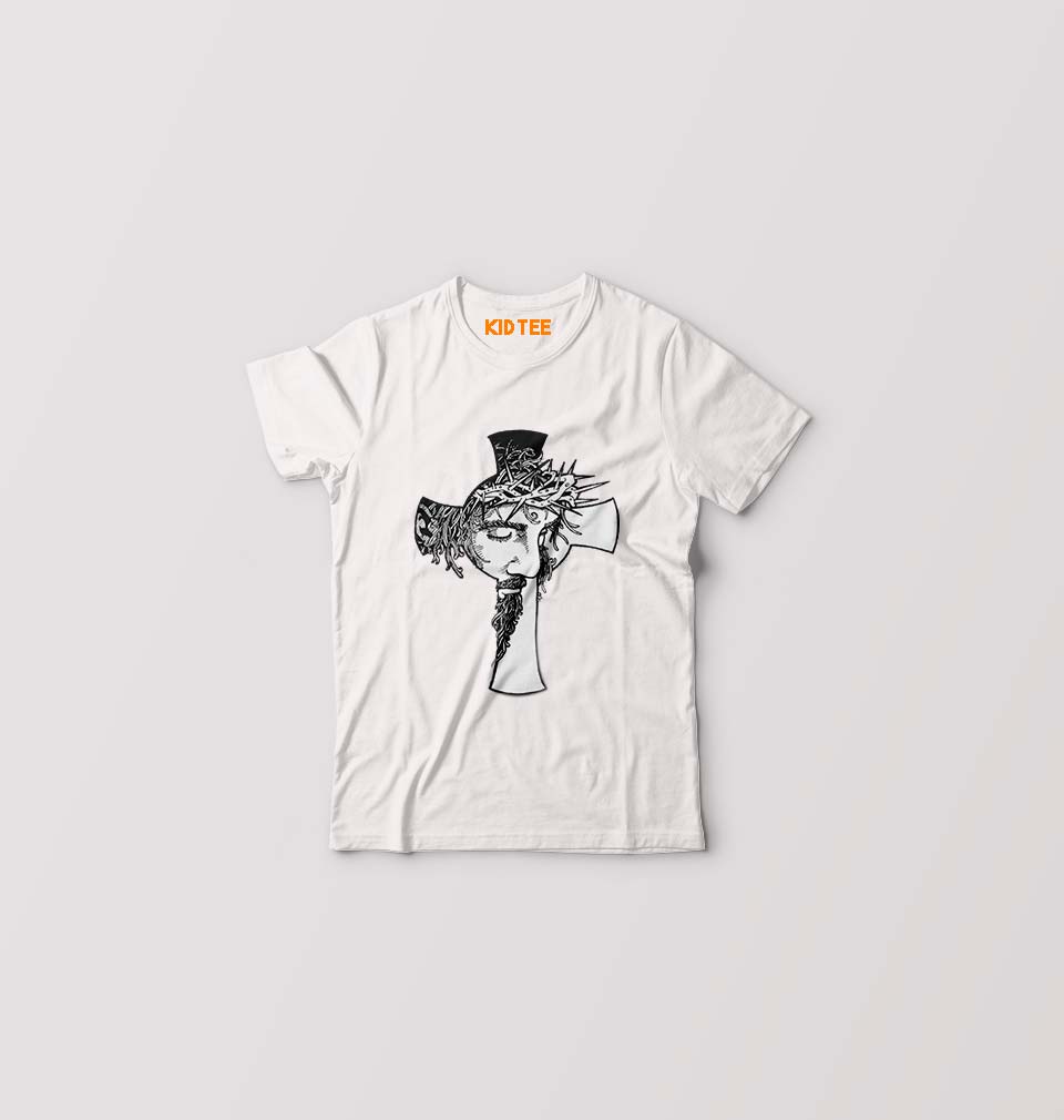 Jesus Kids T-Shirt for Boy/Girl-White-Ektarfa.online