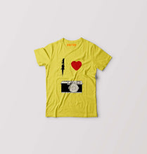 Load image into Gallery viewer, I love camera Kids T-Shirt for Boy/Girl-Yellow-Ektarfa.online

