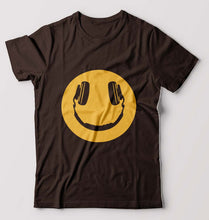 Load image into Gallery viewer, Emoji Headphone Music T-Shirt for Men-Coffee Brown-Ektarfa.online

