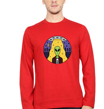 Load image into Gallery viewer, Alien Full Sleeves T-Shirt for Men-Red-Ektarfa.online

