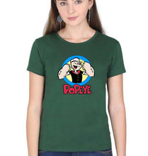 Load image into Gallery viewer, Popeye T-Shirt for Women-Dark Green-Ektarfa.online
