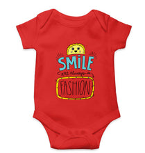 Load image into Gallery viewer, Smile are Always in Fashion Kids Romper For Baby Boy/Girl-0-5 Months(18 Inches)-Red-Ektarfa.online
