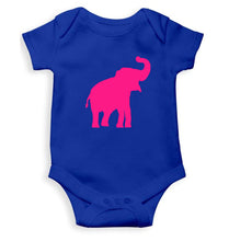 Load image into Gallery viewer, Pink Elephant Kids Romper For Baby Boy/Girl-0-5 Months(18 Inches)-Royal Blue-Ektarfa.online
