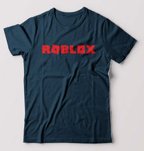 Load image into Gallery viewer, Roblox T-Shirt for Men-S(38 Inches)-Petrol Blue-Ektarfa.online
