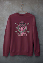 Load image into Gallery viewer, Stay Wild Unisex Sweatshirt for Men/Women-S(40 Inches)-Maroon-Ektarfa.online
